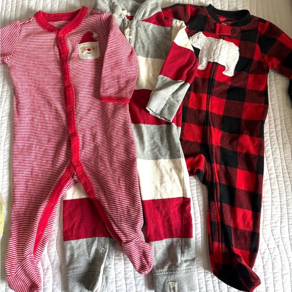 Toddler Baby 6 Months Bundle Holiday Footies